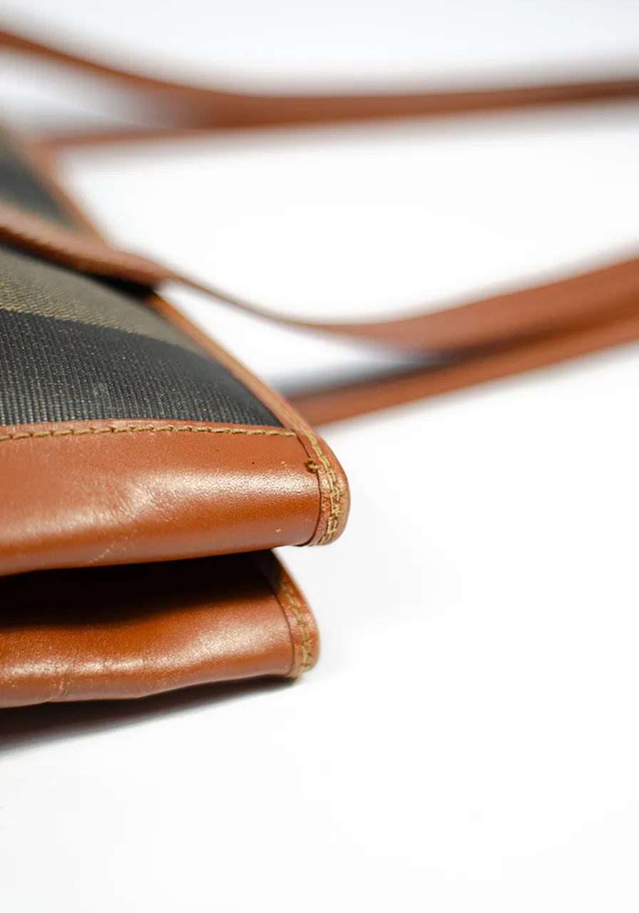 Fendi Pequin Equin Roll Tote 