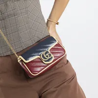 Gucci GG Marmont Super Mini Bicolor - imagem 2