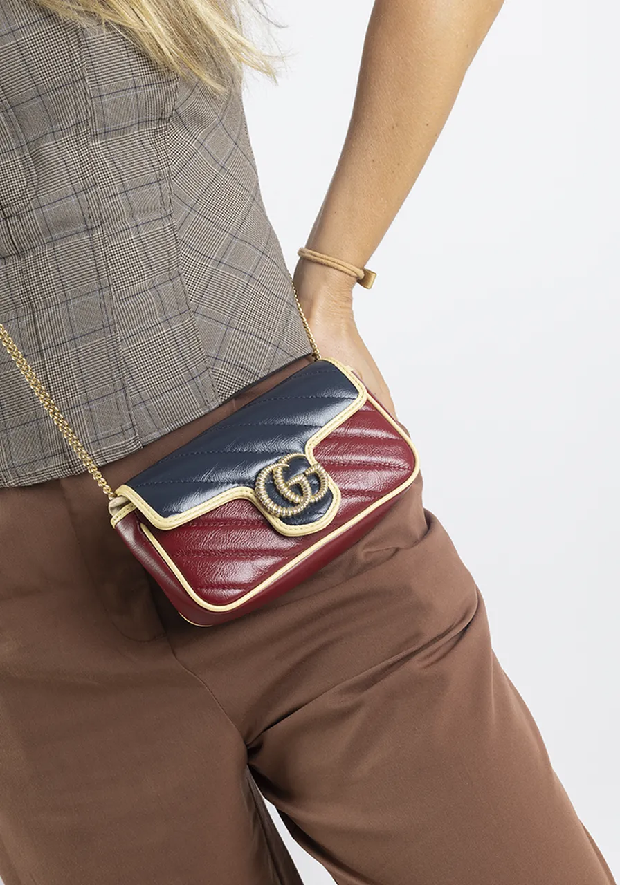 Gucci GG Marmont Super Mini Bicolor