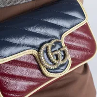 Gucci GG Marmont Super Mini Bicolor - imagem 3