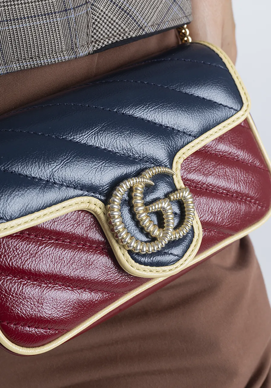 Gucci GG Marmont Super Mini Bicolor