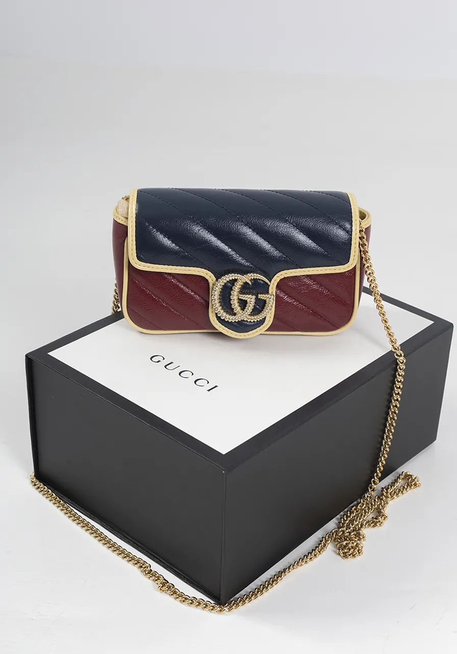 Gucci GG Marmont Super Mini Bicolor