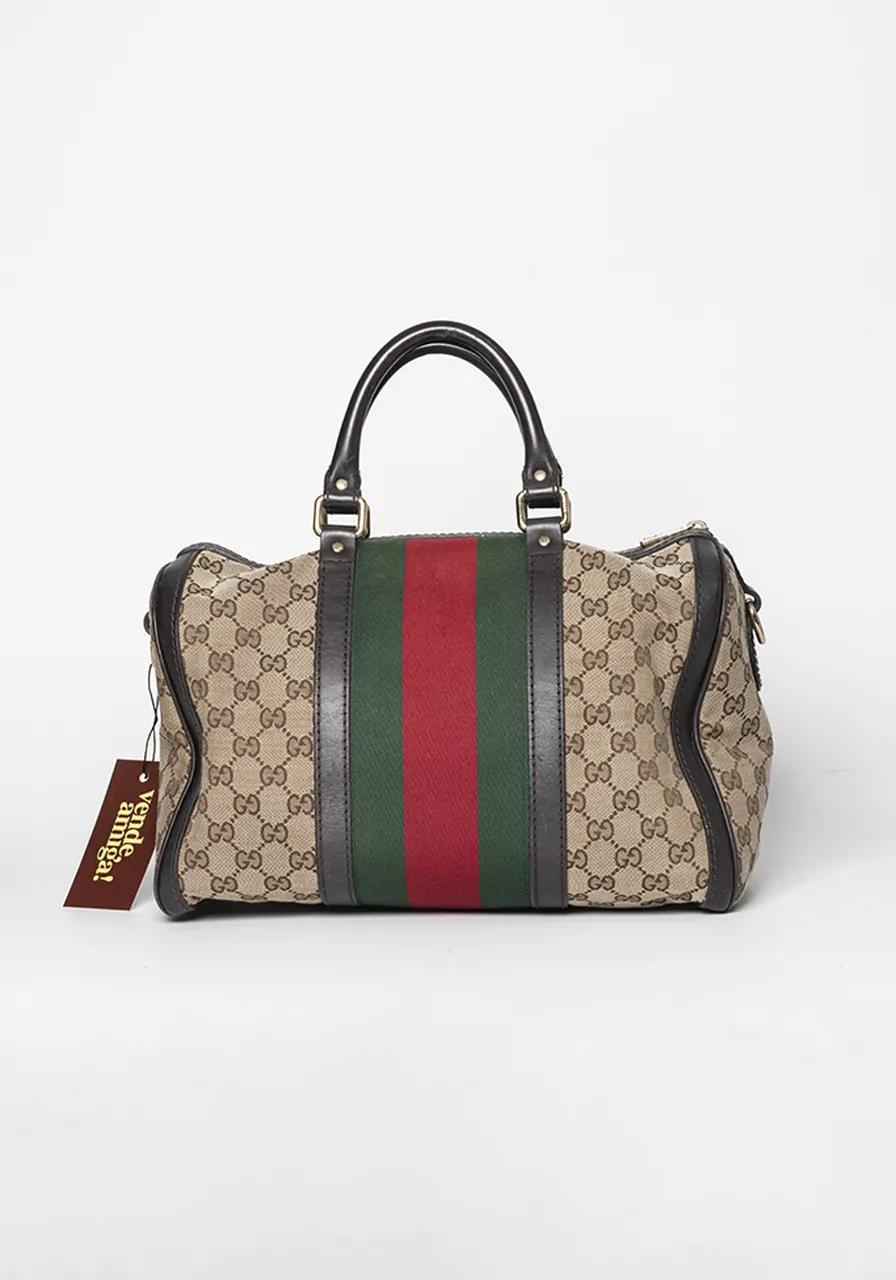 Gucci Vintage Web Boston