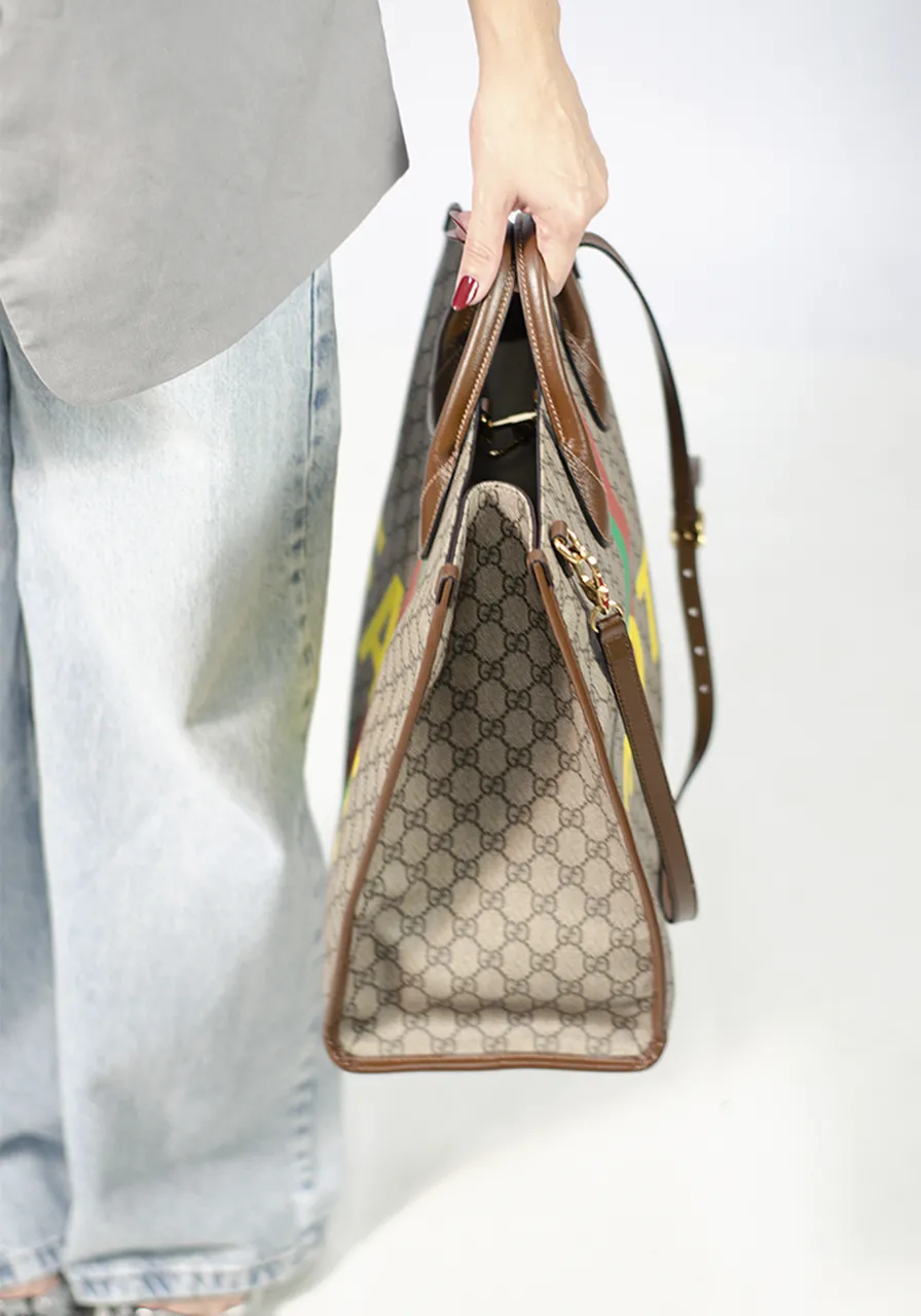 Gucci Fake/Not Shopping Bag Man Size Uni 