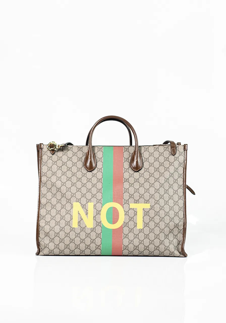 Gucci Fake/Not Shopping Bag Man Size Uni 