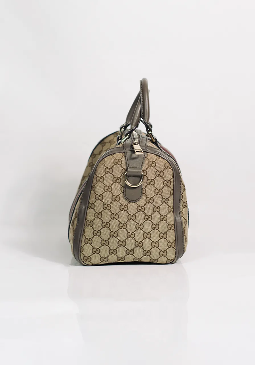 Gucci GG Canvas Web Satchel 