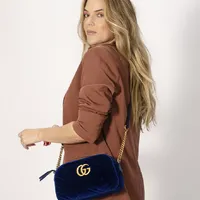 Gucci GG Marmont Camera Bag Velvet Small - imagem 2