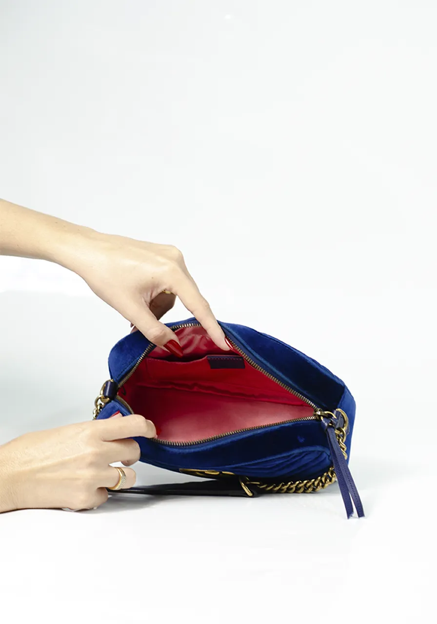 Gucci GG Marmont Camera Bag Velvet Small