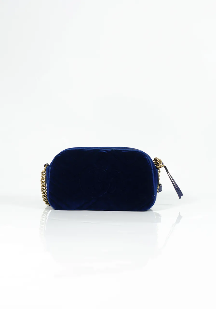 Gucci GG Marmont Camera Bag Velvet Small