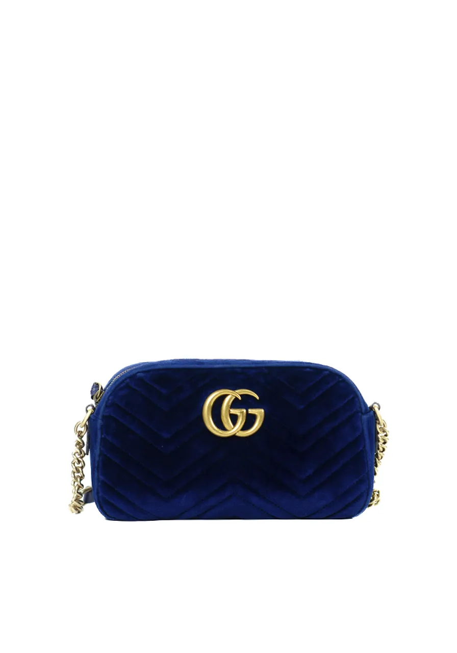 Gucci GG Marmont Camera Bag Velvet Small