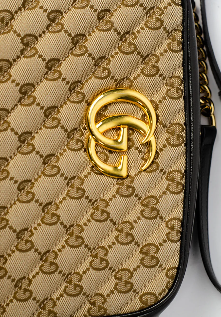 Gucci GG Small  Marmont Chain Shoulder 