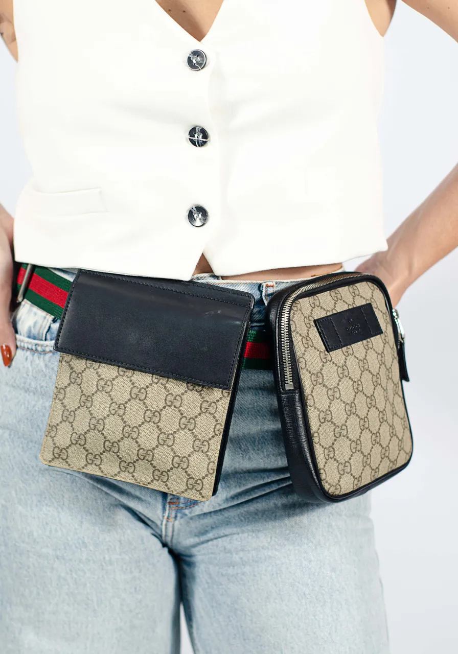 Gucci GG Supreme Monogram Web Belt Bags