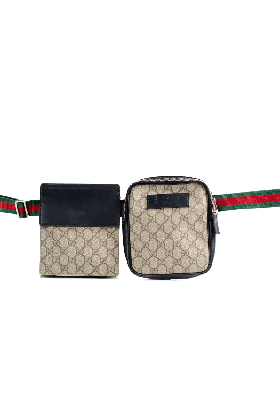 Gucci GG Supreme Monogram Web Belt Bags