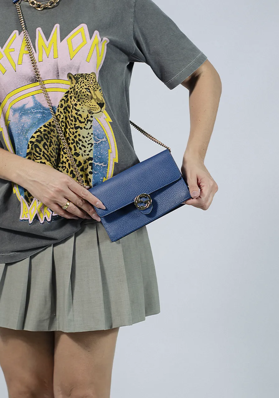 Gucci Interlocking Azul 