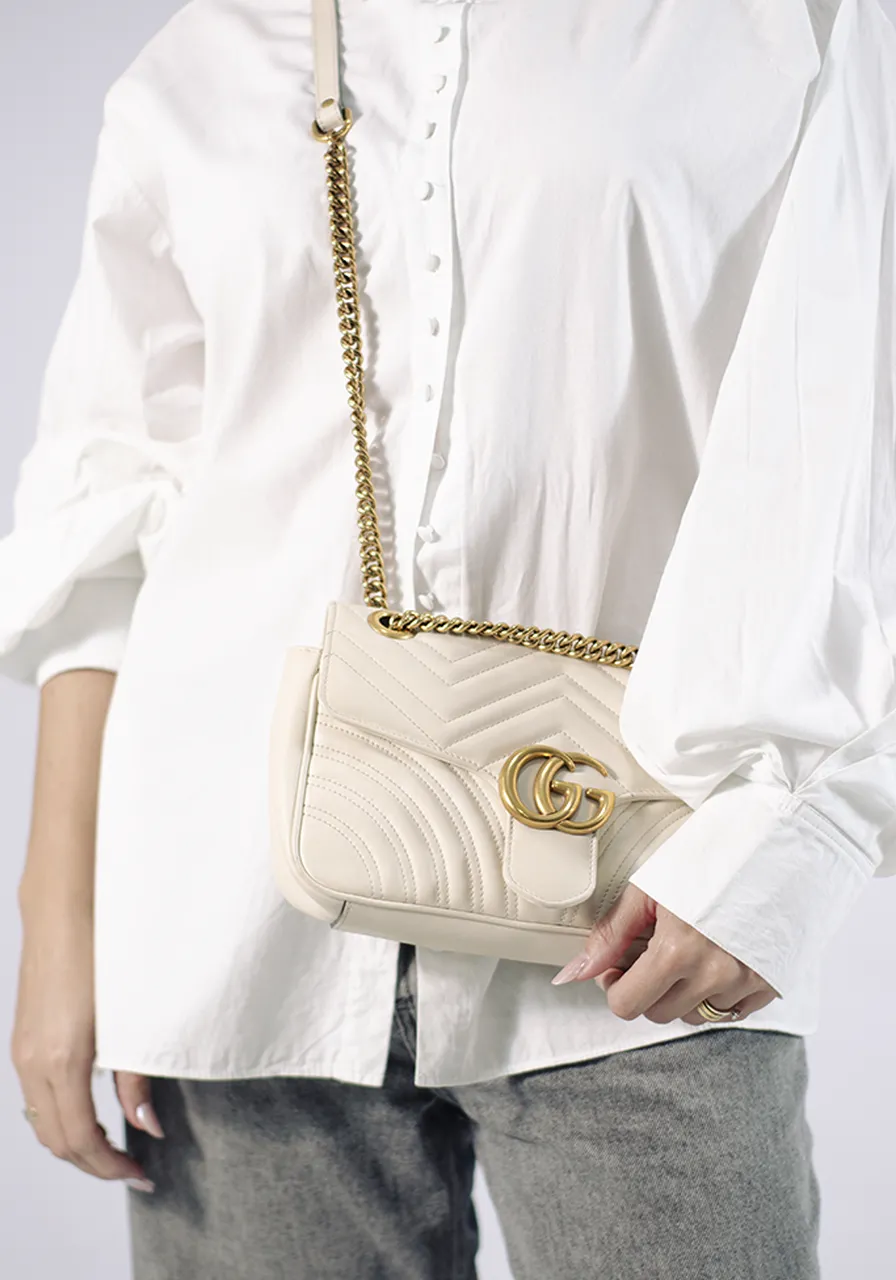 Gucci Marmont Metalessê Off White 