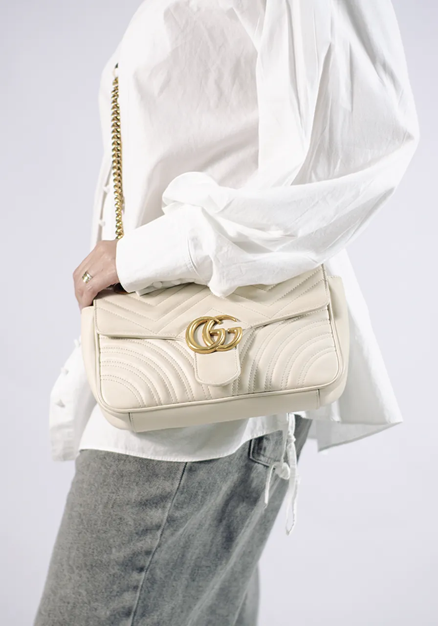 Gucci Marmont Metalessê Off White 