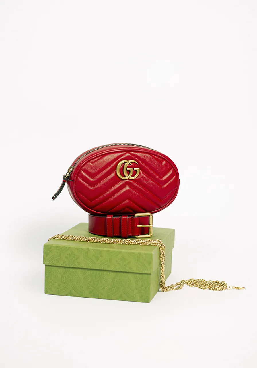 Gucci Marmont Pochete Belt Bag 