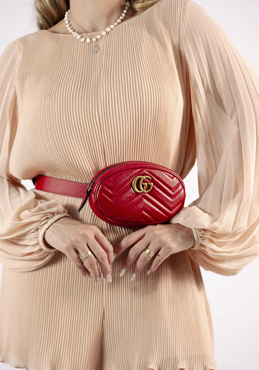 Gucci Marmont Pochete Belt Bag 
