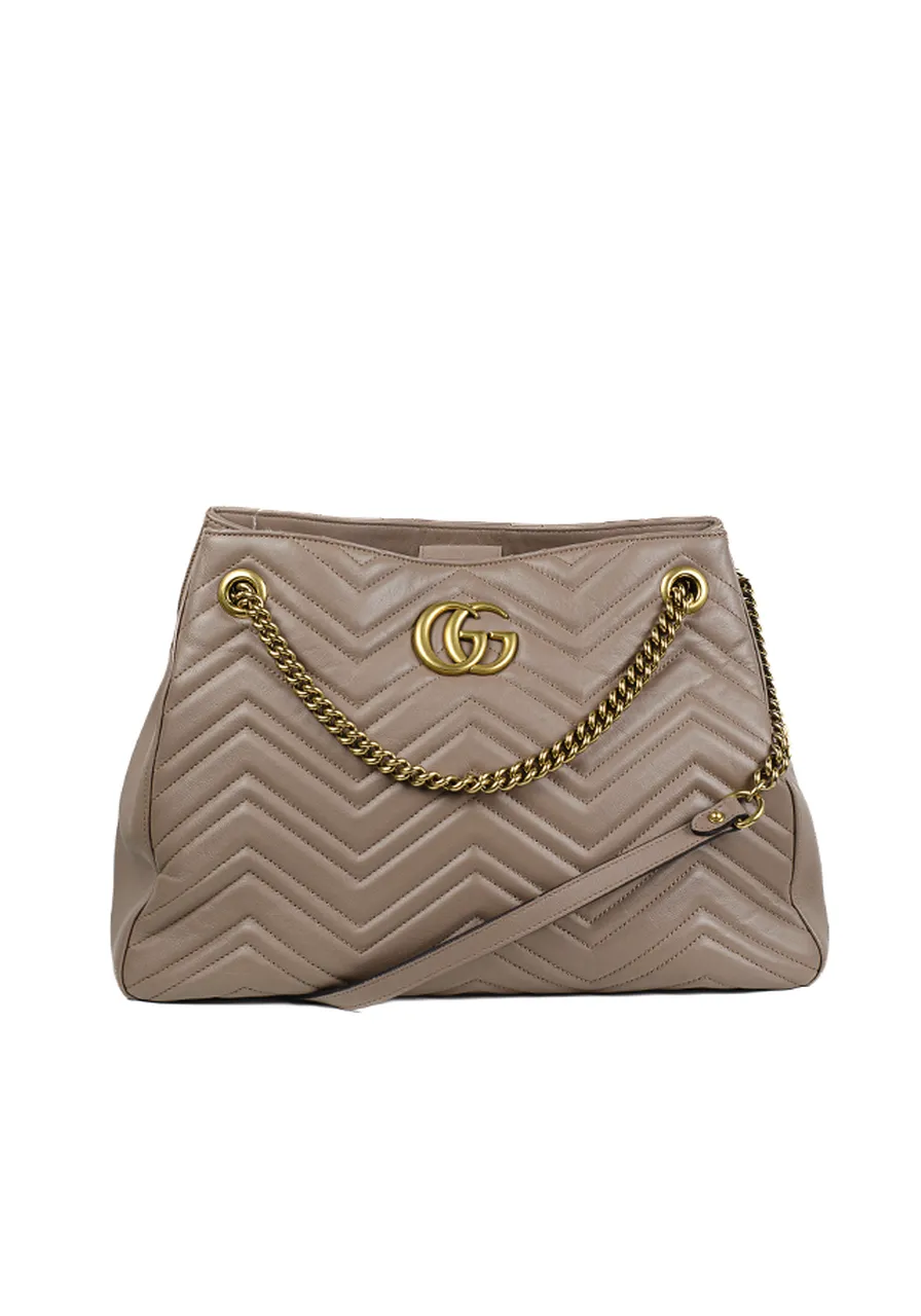 Gucci Medium GG Marmont Chain Matelassê  
