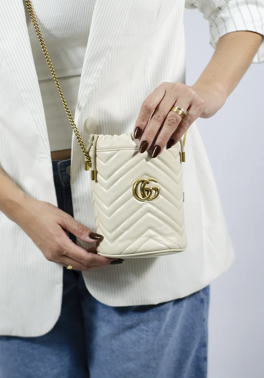 Gucci Mini GG Marmont Bucket 
