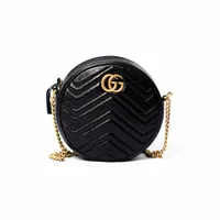 Gucci GG Marmont Mini Round Bag - imagem 1