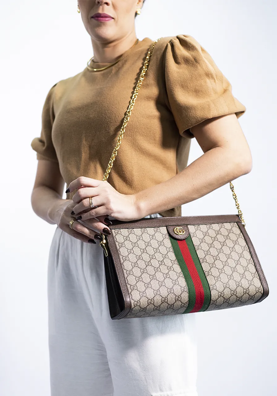 Gucci GG Supreme Ophidia Chain