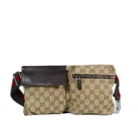 Gucci Pochete GG Canvas Double Belt  - imagem 1