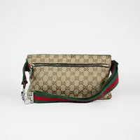 Gucci Pochete GG Canvas Double Belt  - imagem 5