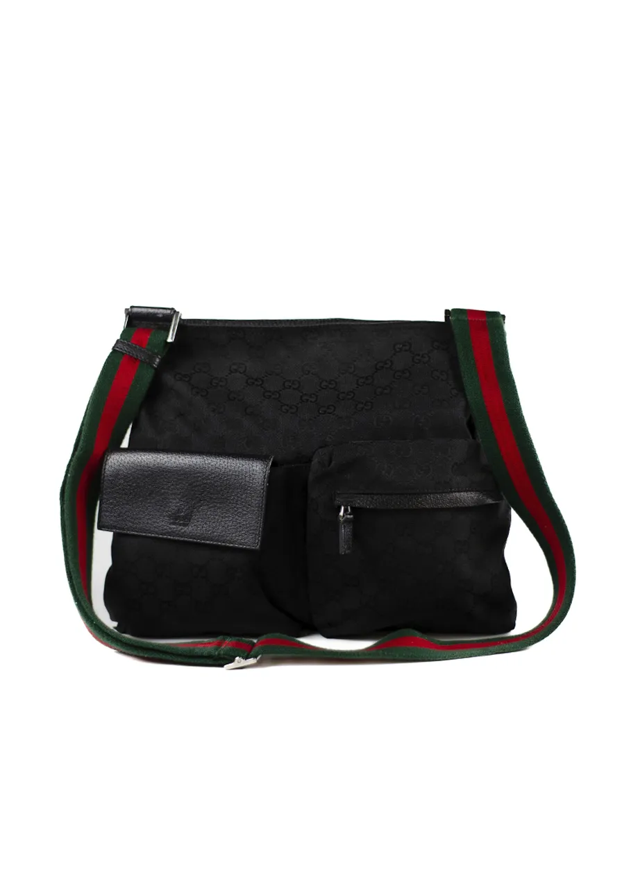 Gucci Bag Double Pocket Preta