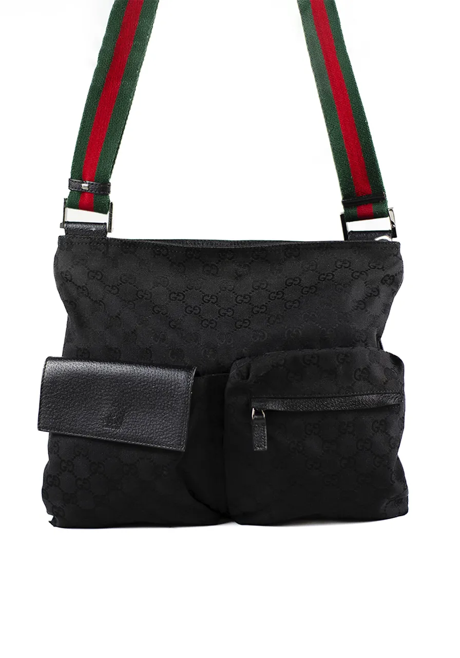 Gucci Bag Double Pocket Preta