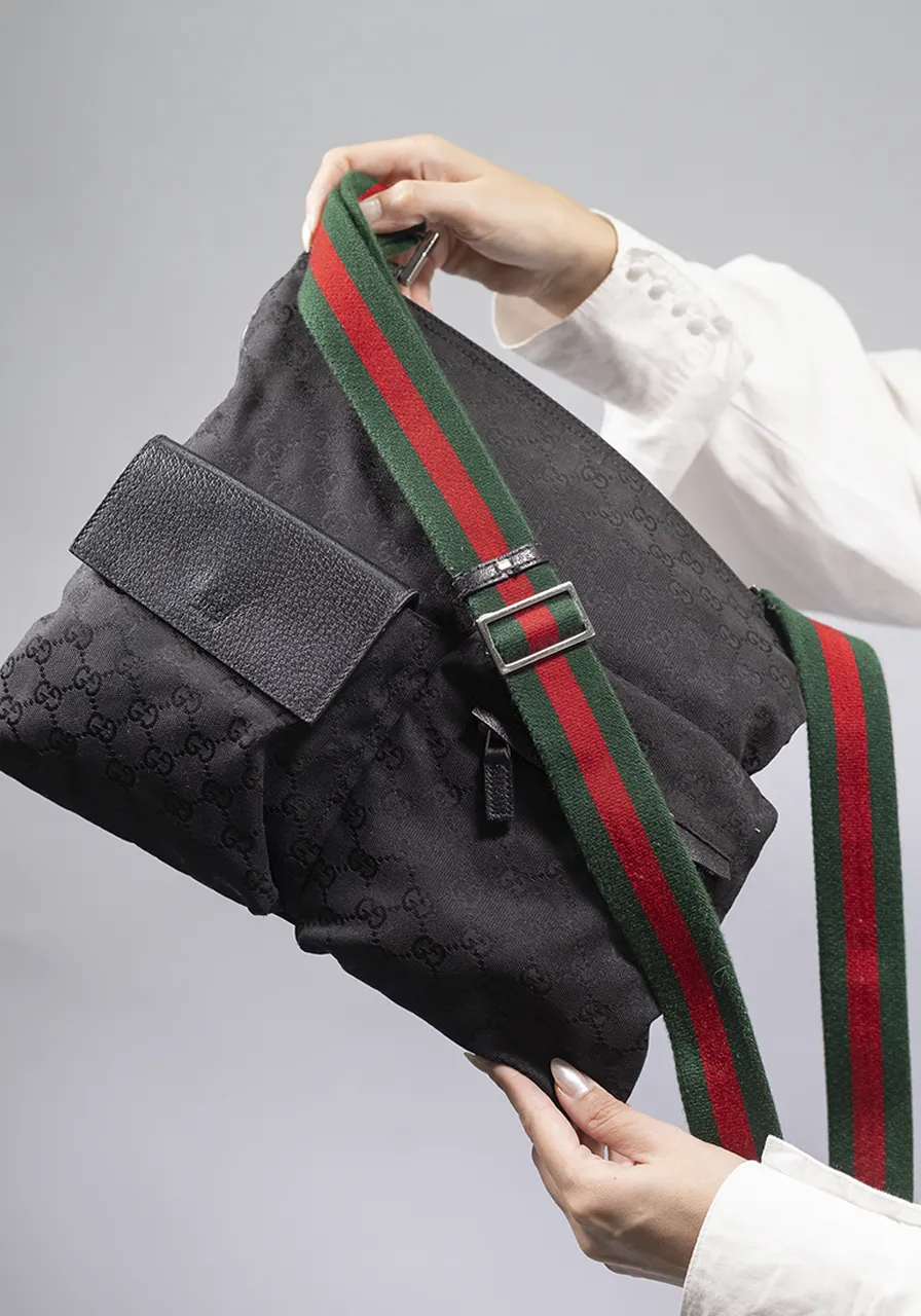 Gucci Bag Double Pocket Preta