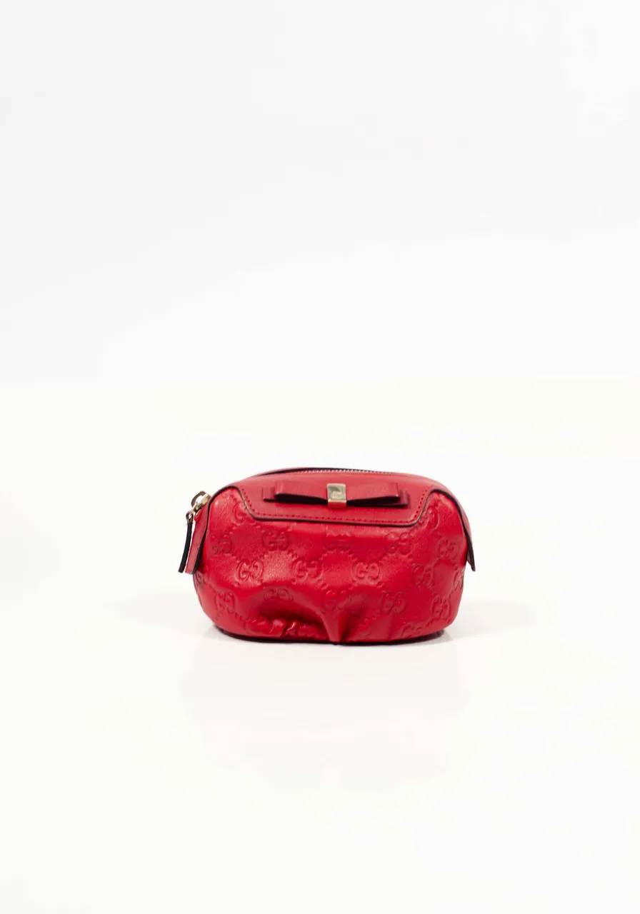 Gucci Guccissima Leather Cosmetic Pouch 