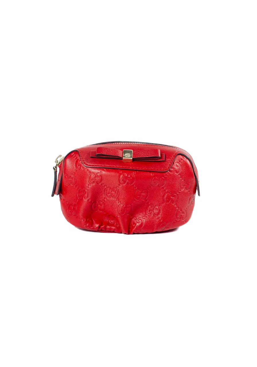 Gucci Guccissima Leather Cosmetic Pouch 