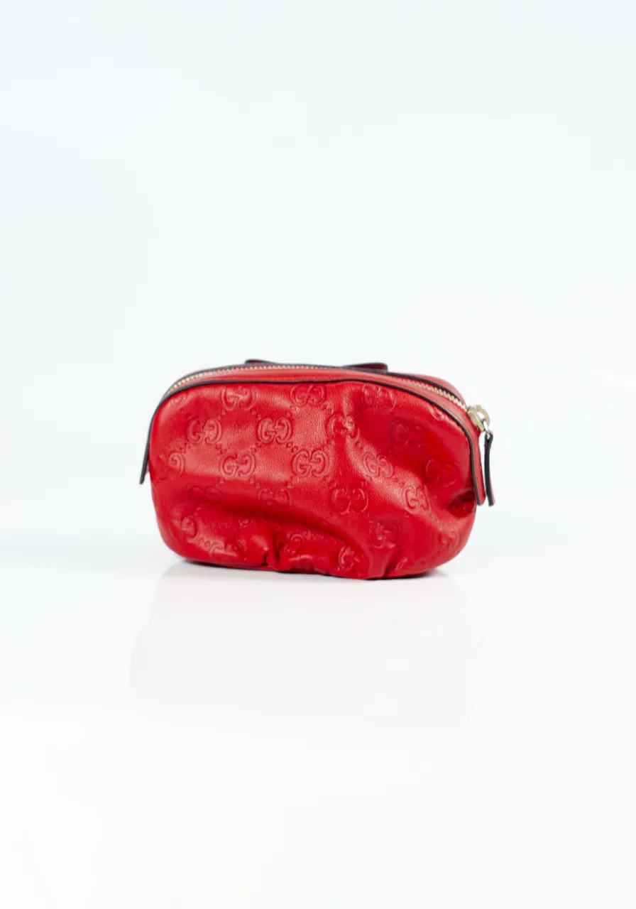 Gucci Guccissima Leather Cosmetic Pouch 