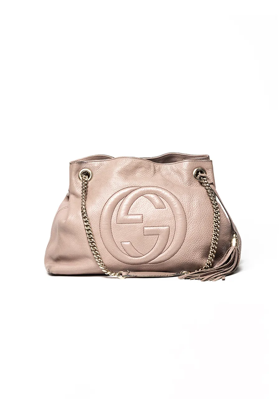 Gucci Soho Tote Nude 