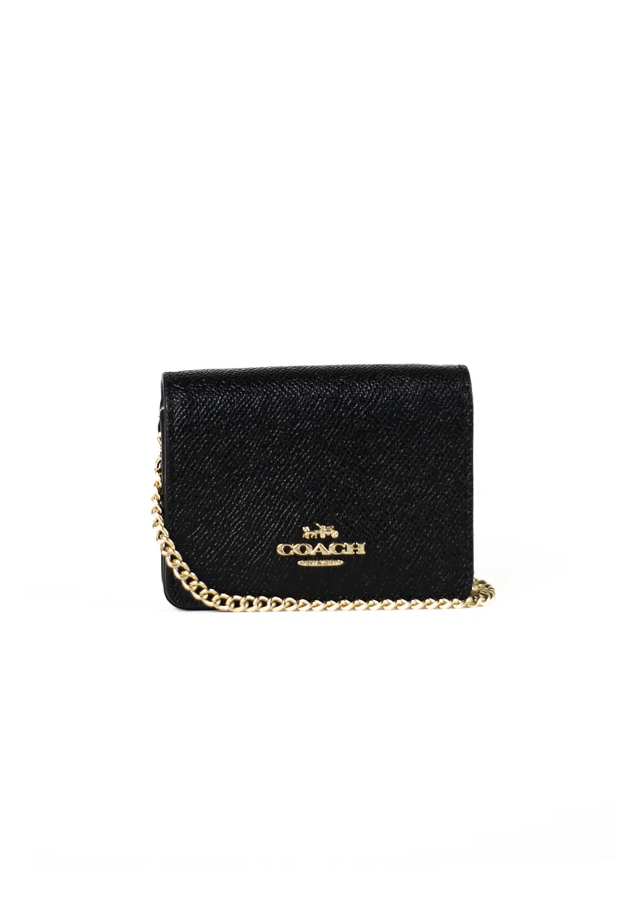 小物 coach mini wallet signature BLACK y2k Coach Mini Wallet Black