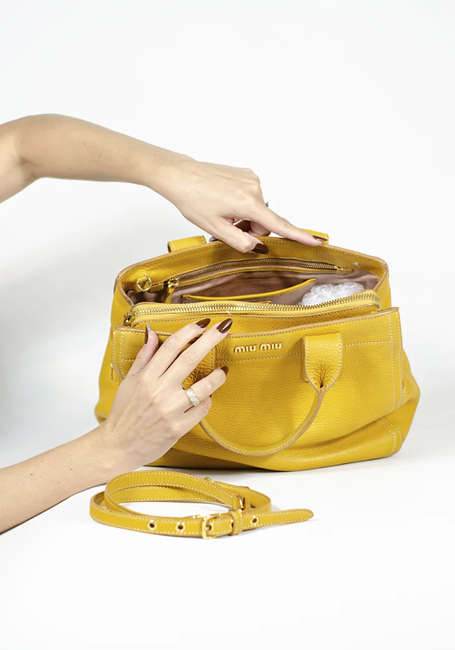 Miu Miu Leather Satchel Bag 