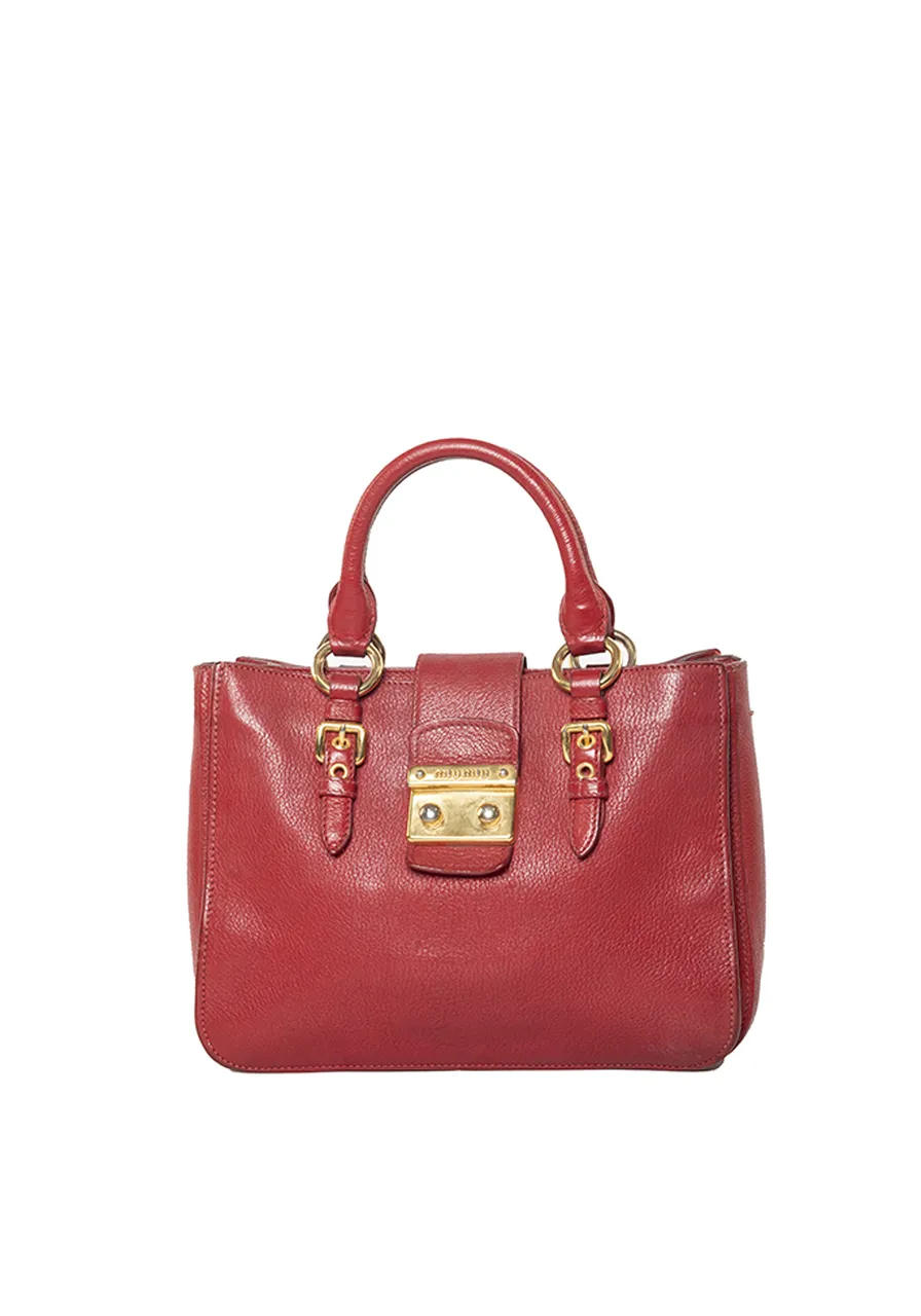 Miu Miu Madras Lock Bag 