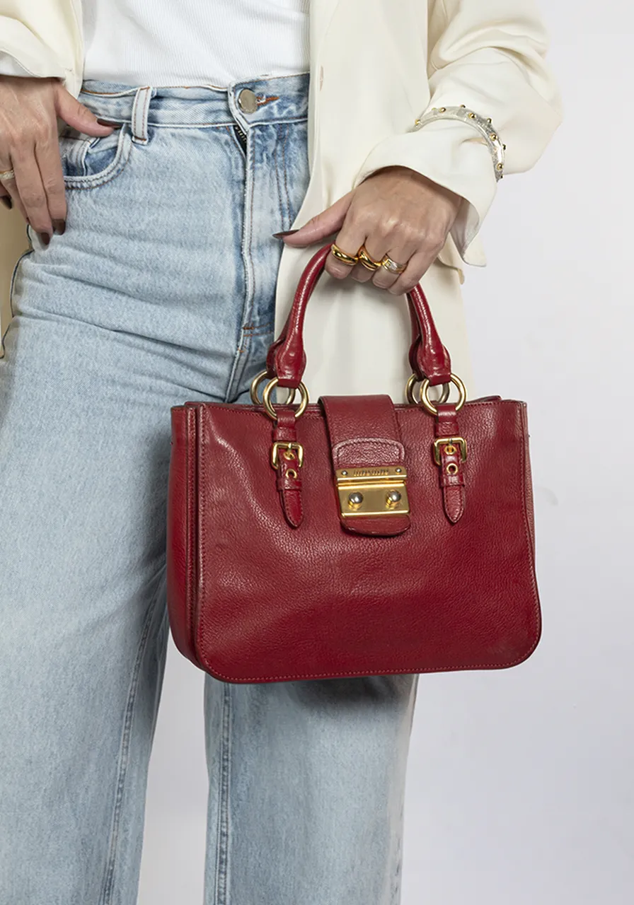 Miu Miu Madras Lock Bag 