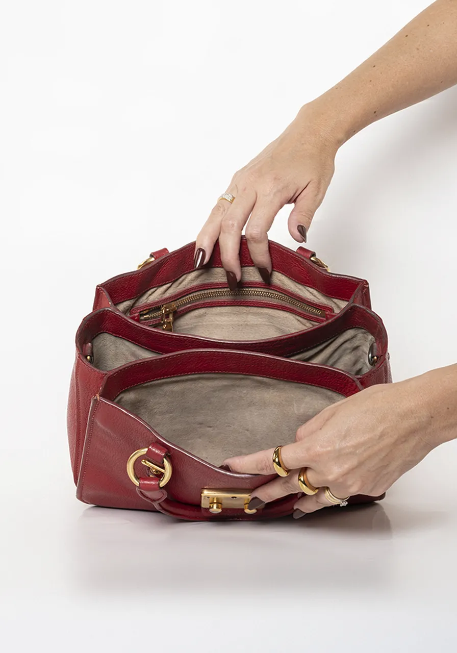 Miu Miu Madras Lock Bag 