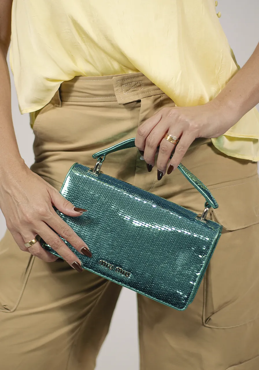 Miu Miu Paillettes Sequin Cleo 