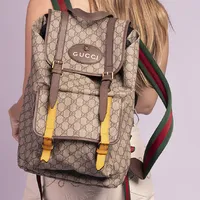 Mochila Gucci Soft GG Supreme  - imagem 3