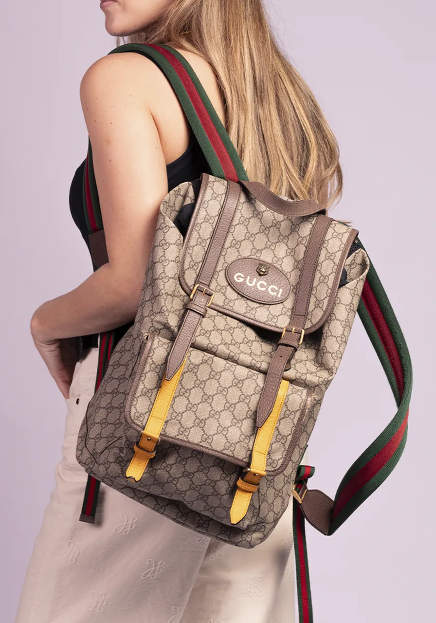 Mochila Gucci Soft GG Supreme 