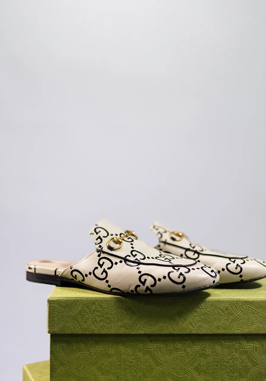 Mule Gucci Princetown Monogram