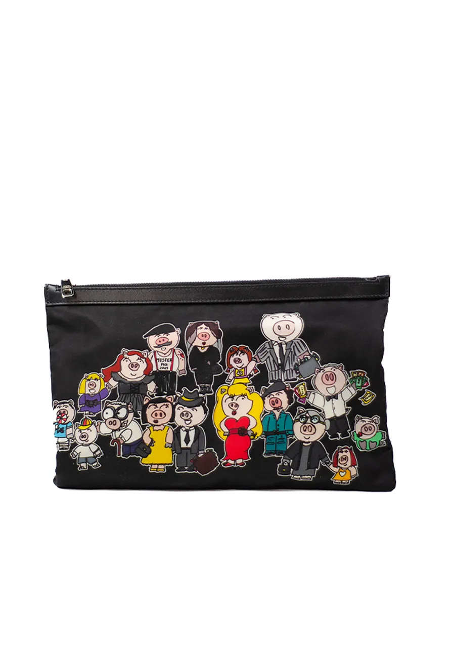Necessaire Dolce & Gabbana Mister Pig Preta