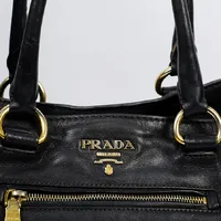 Prada Black Leather Tote Bag - imagem 6