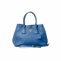 Prada Blue Vitello Daino Shopper - imagem 1