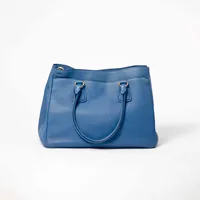 Prada Blue Vitello Daino Shopper - imagem 7