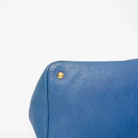 Prada Blue Vitello Daino Shopper - imagem 8
