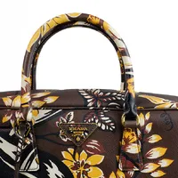 Prada Convertible Bauletto Bag Printed Saffiano Large - imagem 4